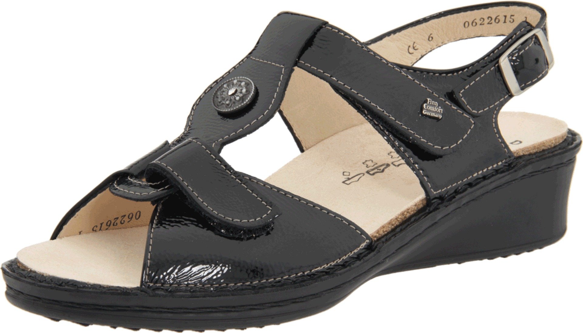 Finn Comfort Women's Adana Comfortable Leather Sandals - Breathable & Supportive Footwear for Walking, Travel & Everyday Wear