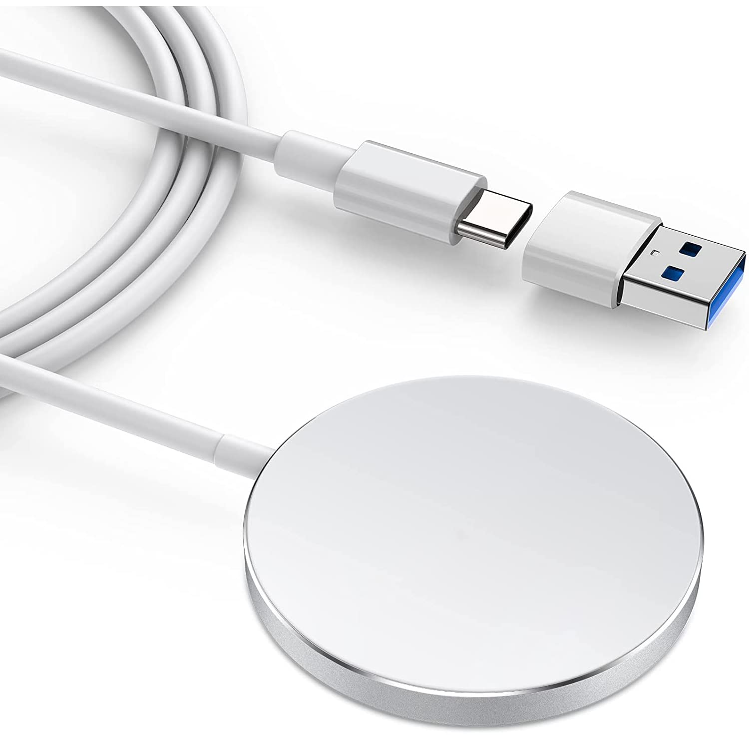 TOZO W6 15W Fast Wireless Charging Pad - Magnetic Wireless Charger Compatible with iPhone 16/16 Plus/16 Pro Max/15/14/13/SE/12, Samsung Galaxy S24/S23/S22 - Perfect for Home, Office & Car Charging