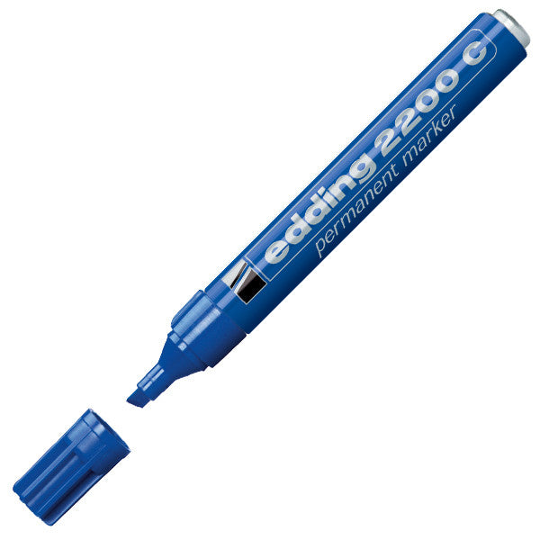 edding 2200C Permanent Marker Pen - Chisel Tip for Bold Writing - Ideal for Labeling, Crafts & Office Use