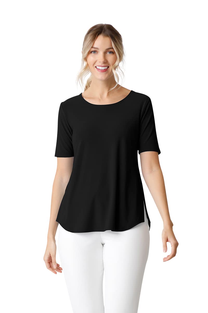 Women's Classic Relaxed T-Shirt with Short Sleeves - Comfortable Casual Tee for Everyday Wear, Lounge, and Outings