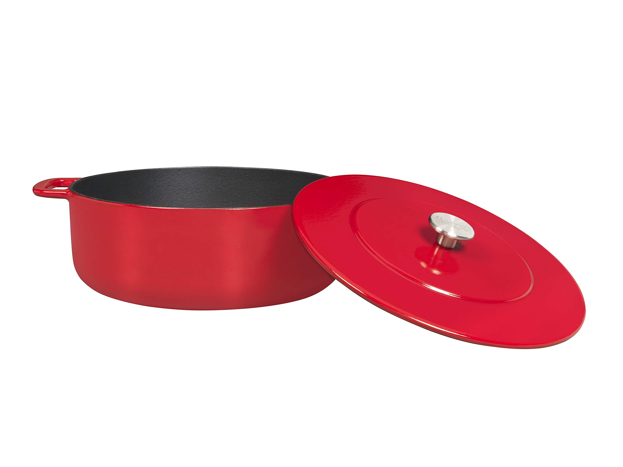 Premium Sous-Chef Dutch Oven - 6.5 Quart Enameled Cast Iron Pot with Lid - Perfect for Braising, Baking & Slow Cooking - Ideal for Soups, Stews & Bread Making in Oven or Stovetop