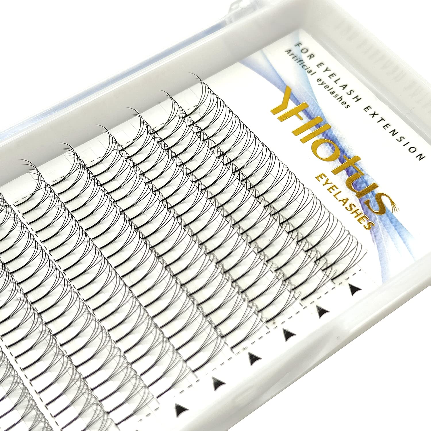 3D Volume Fans Long Stem Premade Eyelash Extensions - 0.07 Thick Handmade Mink Wispy Clusters (12mm) for Natural & Glamorous Look - Perfect for Weddings, Parties & Special Occasions