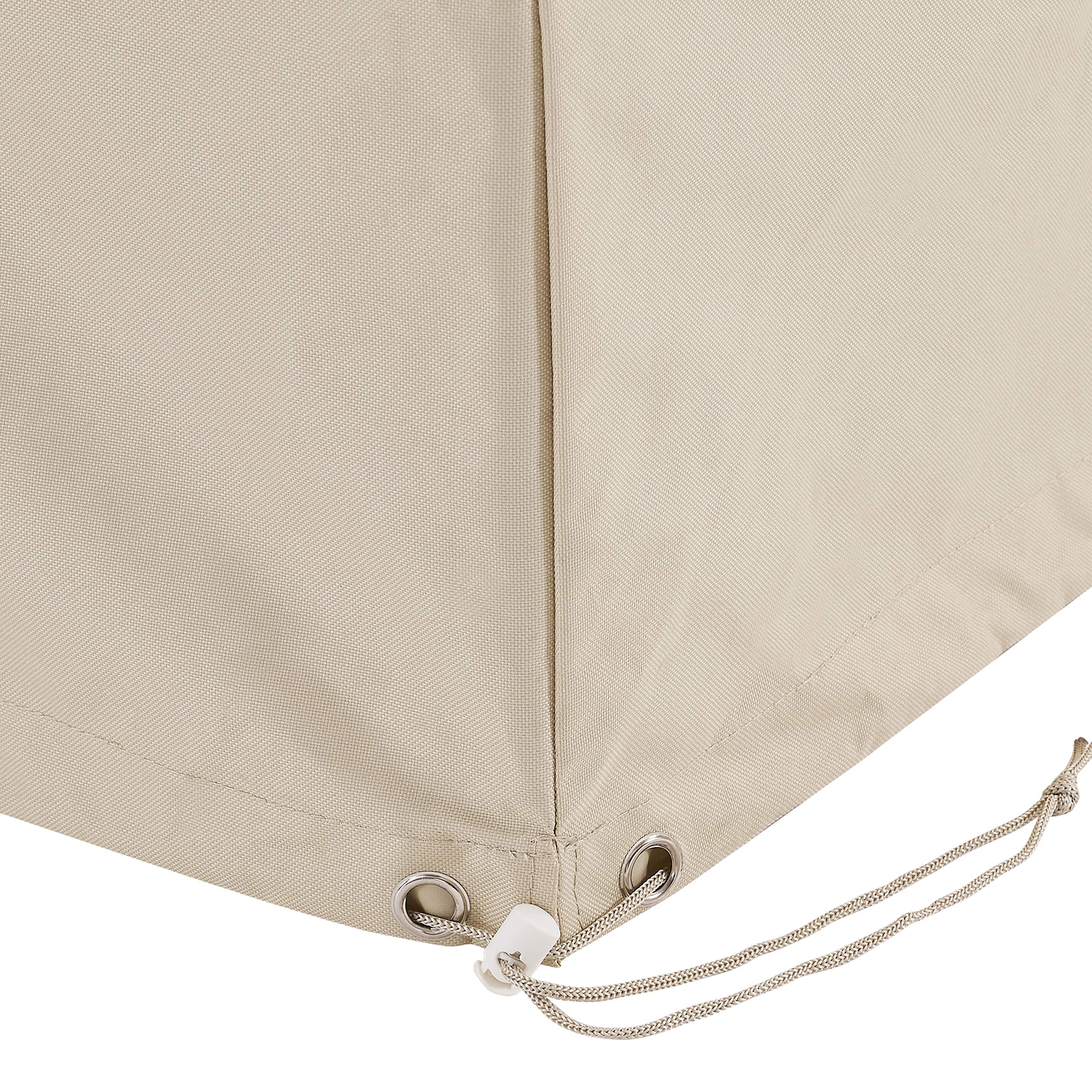 Waterproof 4-Piece Patio Furniture Cover Set for Outdoor Chairs, Loveseat & Table - Tan | All-Weather Protection for Backyard, Deck & Garden Furniture | Crosley Furniture