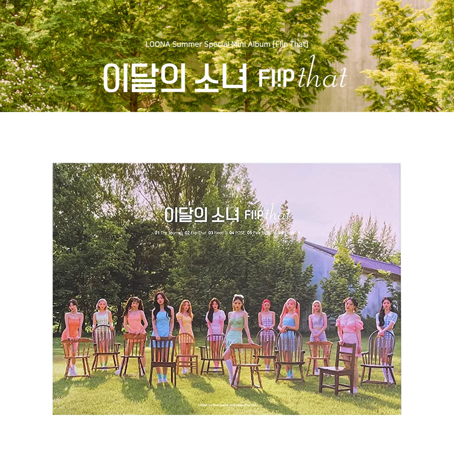 LOONA SUMMER SPECIAL MINI ALBUM 'FLIP THAT' - K-Pop Music CD for Fans, Collectors & Gift Giving - Perfect for Summer Playlists, Parties & K-Pop Collections