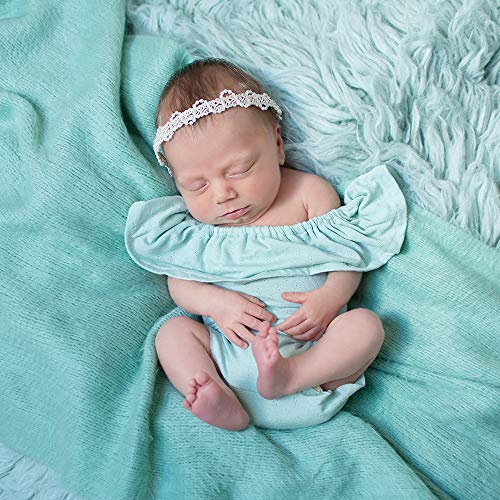 Newborn Baby Girl Romper Outfits - Soft Cotton Photography Props & Infant Bodysuits for Newborn Photo Shoots, Baptism, and Special Occasions
