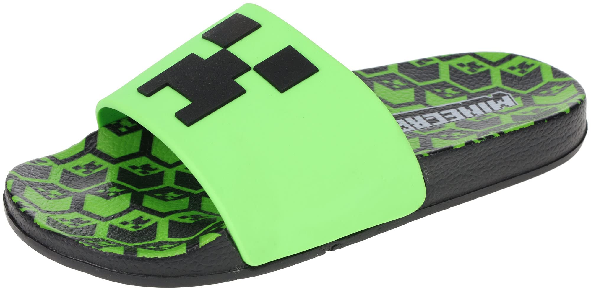 **Minecraft Boys' Sport Slide Sandals - Comfortable Casual Pool Slides for Outdoor Play, Beach, and Swimming**