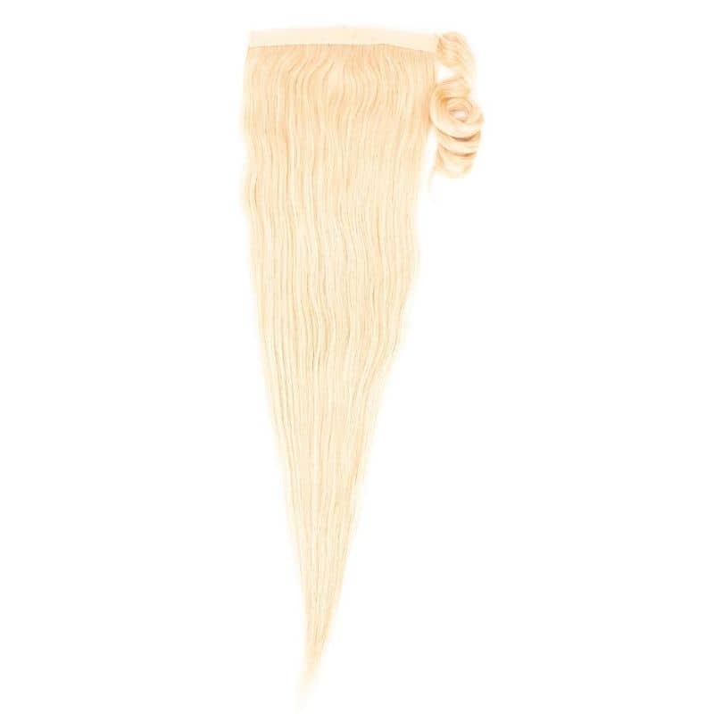 Blonde Ponytail Hair Extensions - 100% Human Hair Clip-in Ponytail for Women | Perfect for Parties, Weddings & Everyday Wear