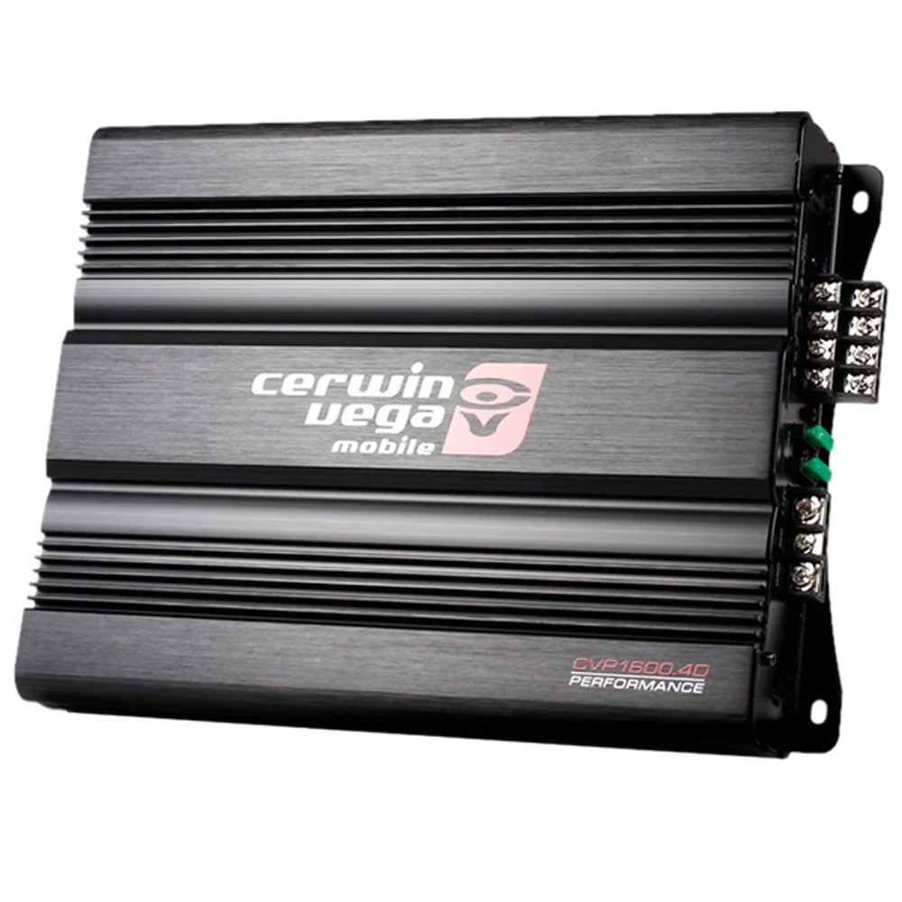 Cerwin Vega CVP1600.4D 4-Channel Class D Car Amplifier 800W RMS Power - Refurbished | High-Performance Audio for Cars, Trucks & Boats | Perfect for Car Audio Systems & Marine Applications