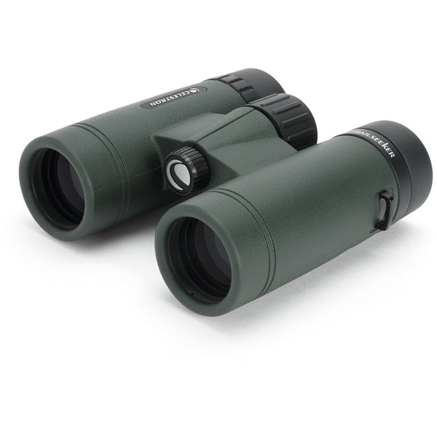 TrailSeeker 10x32mm Compact Roof Prism Binoculars for Hiking, Bird Watching & Travel - Lightweight & Durable Green Outdoor Optics