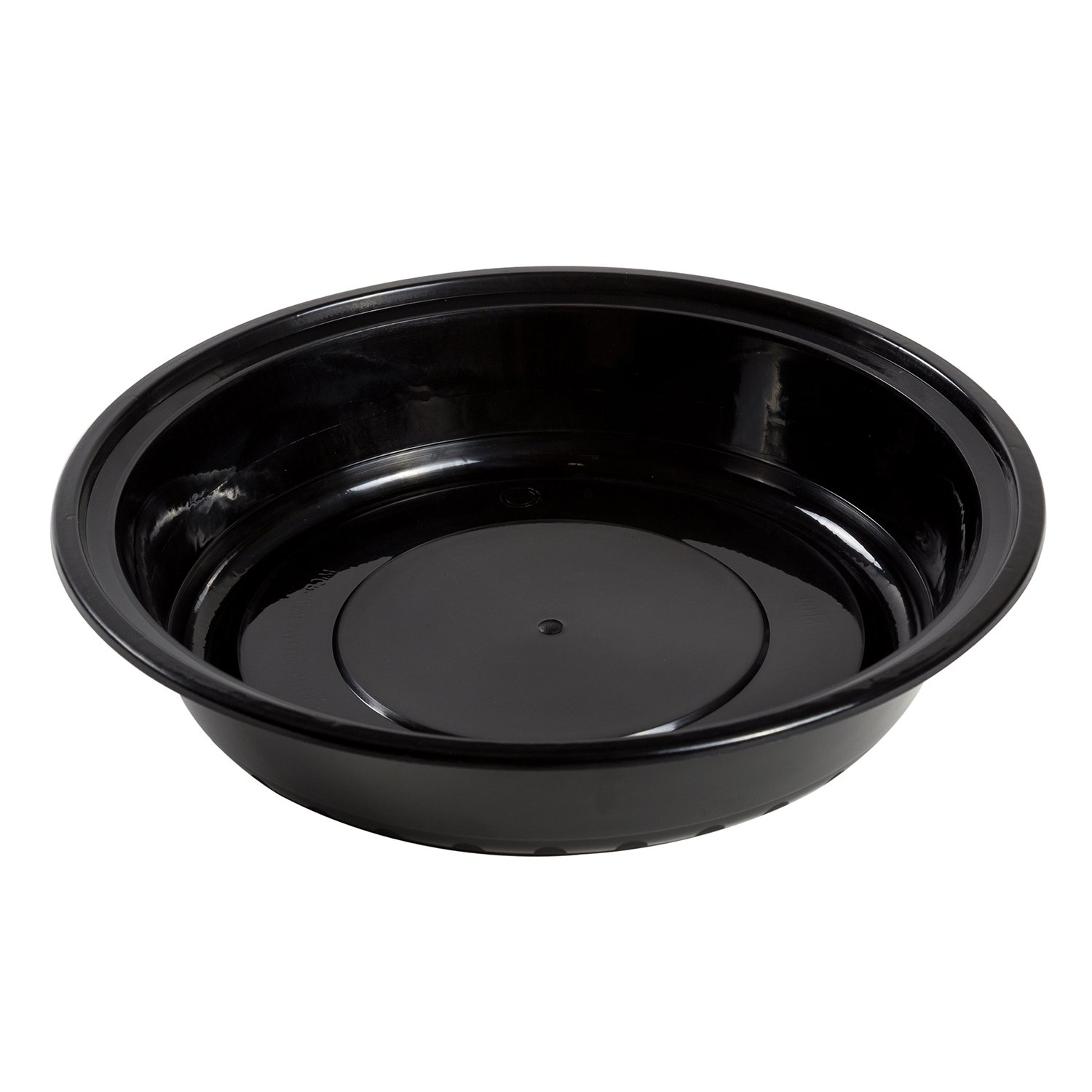 AmerCare 9-Inch Round Black Plastic Food Storage Containers with Lids - 48oz Microwave & Freezer Safe - 150-Pack for Meal Prep, Leftovers & Bulk Food Storage