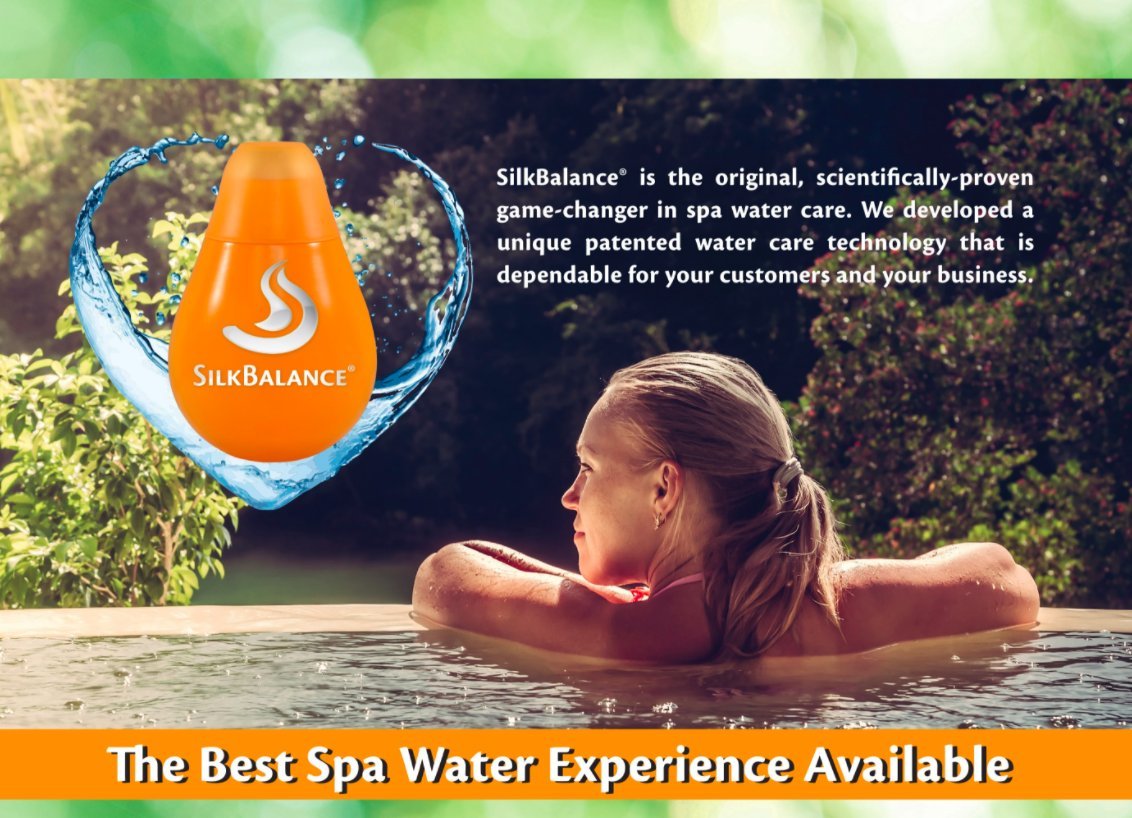 Silk Balance Natural Hot Tub Water Care - Premium Spa & Hot Tub Water Treatment Solution (2 Month Supply) for Crystal Clear Water & Relaxing Soaks