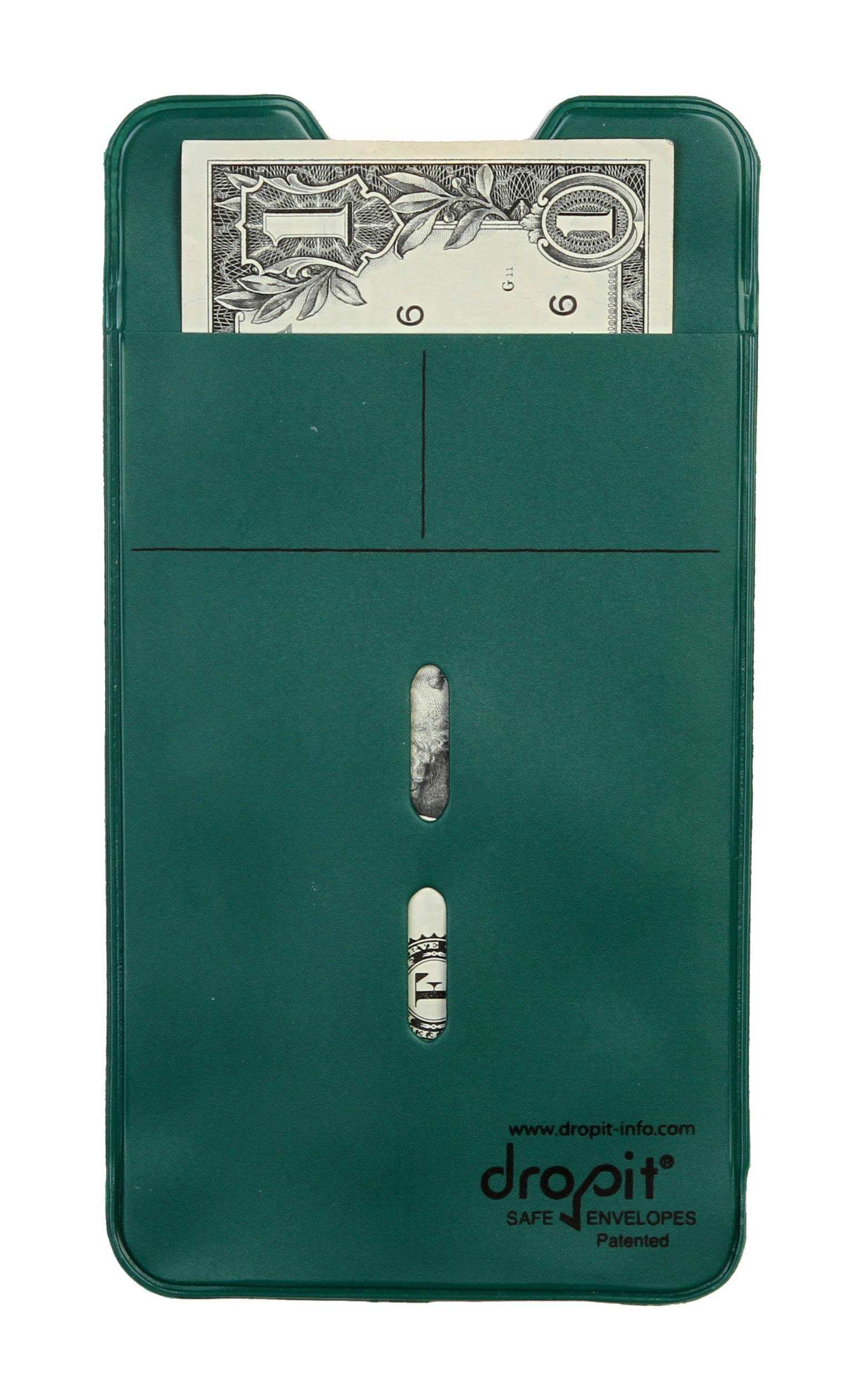 Reusable Dropit Safe Envelope for Cash & Money Deposits - Secure Green Deposit Pouch (10 Pack) - Perfect for Banks, Retail Stores & Small Business Transactions