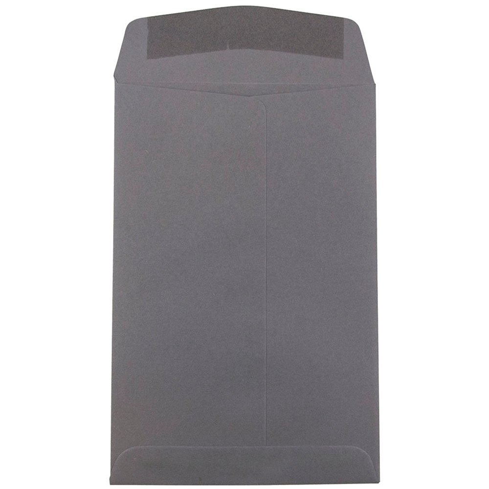 JAM PAPER 6 x 9 Inches Premium Open End Catalog Envelopes - Dark Grey - 500 Count Bulk Pack - Perfect for Business Mailings, Invoices, and Direct Marketing Campaigns
