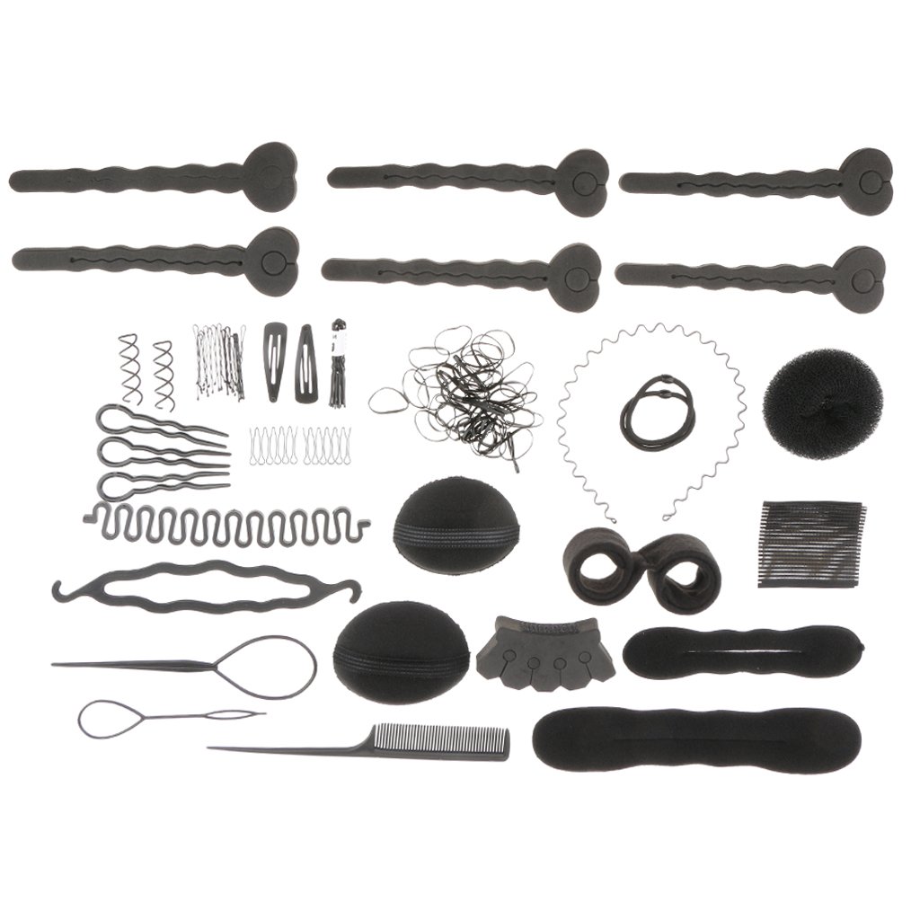 20 Styles Hair Clip Bun Maker & Braid Ponytail Tool Set - Hair Styling Accessories for Women & Girls - Perfect for School, Work, Parties & Everyday Hairstyles