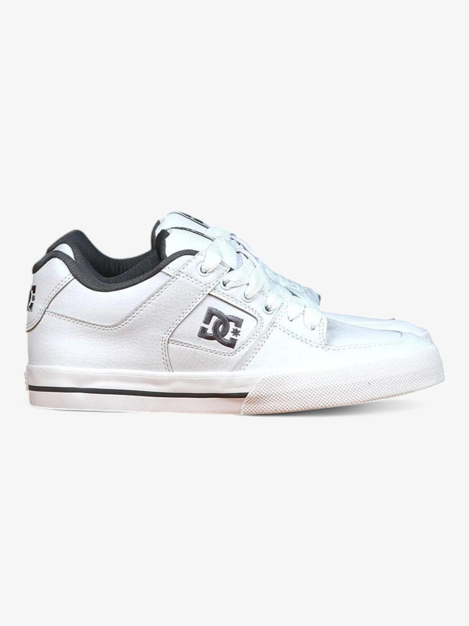 DC Pure White Skate Shoes for Men & Women - Lightweight Comfortable Sneakers for Skateboarding, Casual Wear & Street Fashion