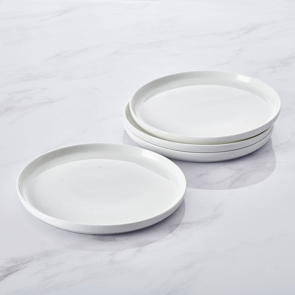 Samantha 4-Piece Salad Plate Set - Elegant Dinnerware for Salads, Appetizers & Desserts - Perfect for Parties, Family Dinners & Entertaining