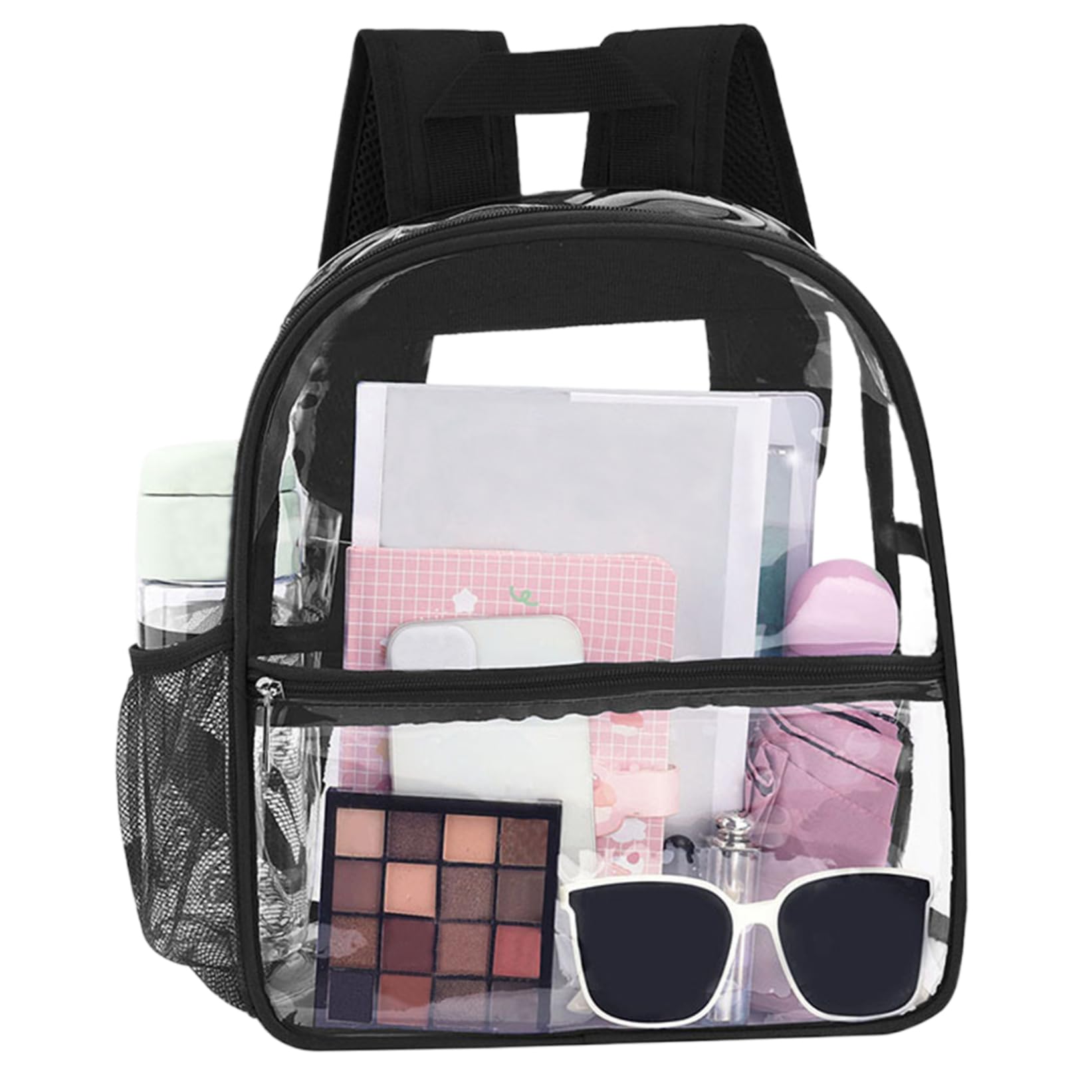 Large Clear Backpack - 20L Transparent Waterproof Stadium Backpack with Front Pocket for Concerts, Festivals & School - Perfect for Security Checks & Travel