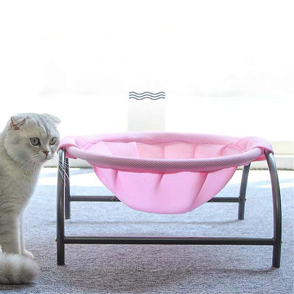 Premium Elevated Cat Hammock Bed - Detachable Pet Bed for Kittens & Puppies - Soft Sleeping Bed for Indoor & Outdoor Use - Perfect for Lounging, Napping & Sunbathing
