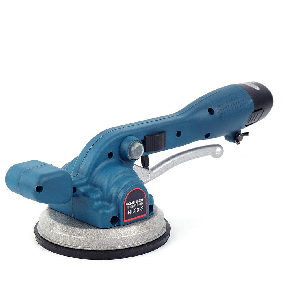 Heavy Duty Tile Suction Cup Lifter with Handle - Aluminum Suction Cup for Floor & Wall Tile Laying - Includes 1 Charger + 2 Rechargeable Batteries - Perfect for DIY Home Renovation and Professional Tile Installation Projects