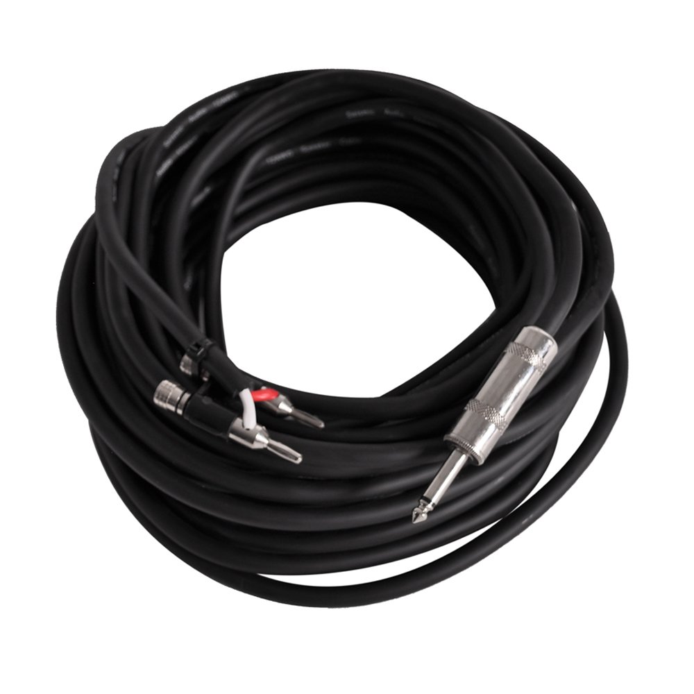 Seismic Audio BS12Q50 4-Pack 50ft Professional Speaker Cable - 12 Gauge 2 Conductor Banana to 1/4 Inch Connectors for PA Systems, Studio Monitors & Live Sound Equipment - Perfect for DJs, Musicians & Audio Engineers