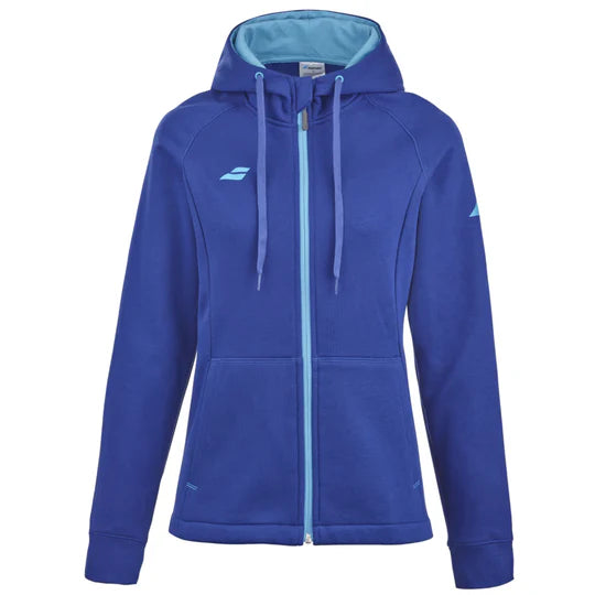 Babolat Women's Exercise Hooded Jacket 4118 - Sodalite Blue | Workout, Running & Outdoor Activities