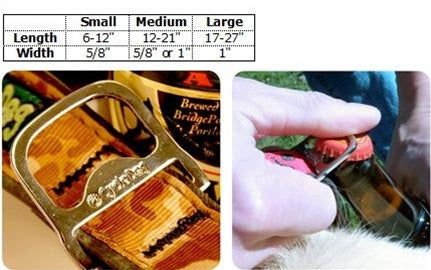 Blue Icon Plastic Quick Release Dog Collar & Leash with Built-in Bottle Opener - Durable Pet Walking Accessories for Small Medium Large Dogs - Perfect for Outdoor Adventures, Hiking and Daily Walks