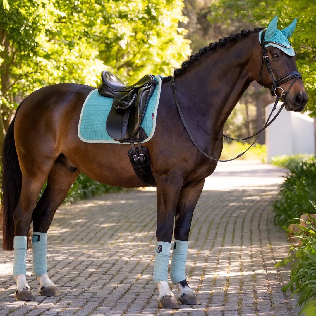 Premium LeMieux Suede Dressage Square Saddle Pad for Horses - Comfortable & Breathable Riding Pad for Training & Competition - Perfect for English Equestrian Riders