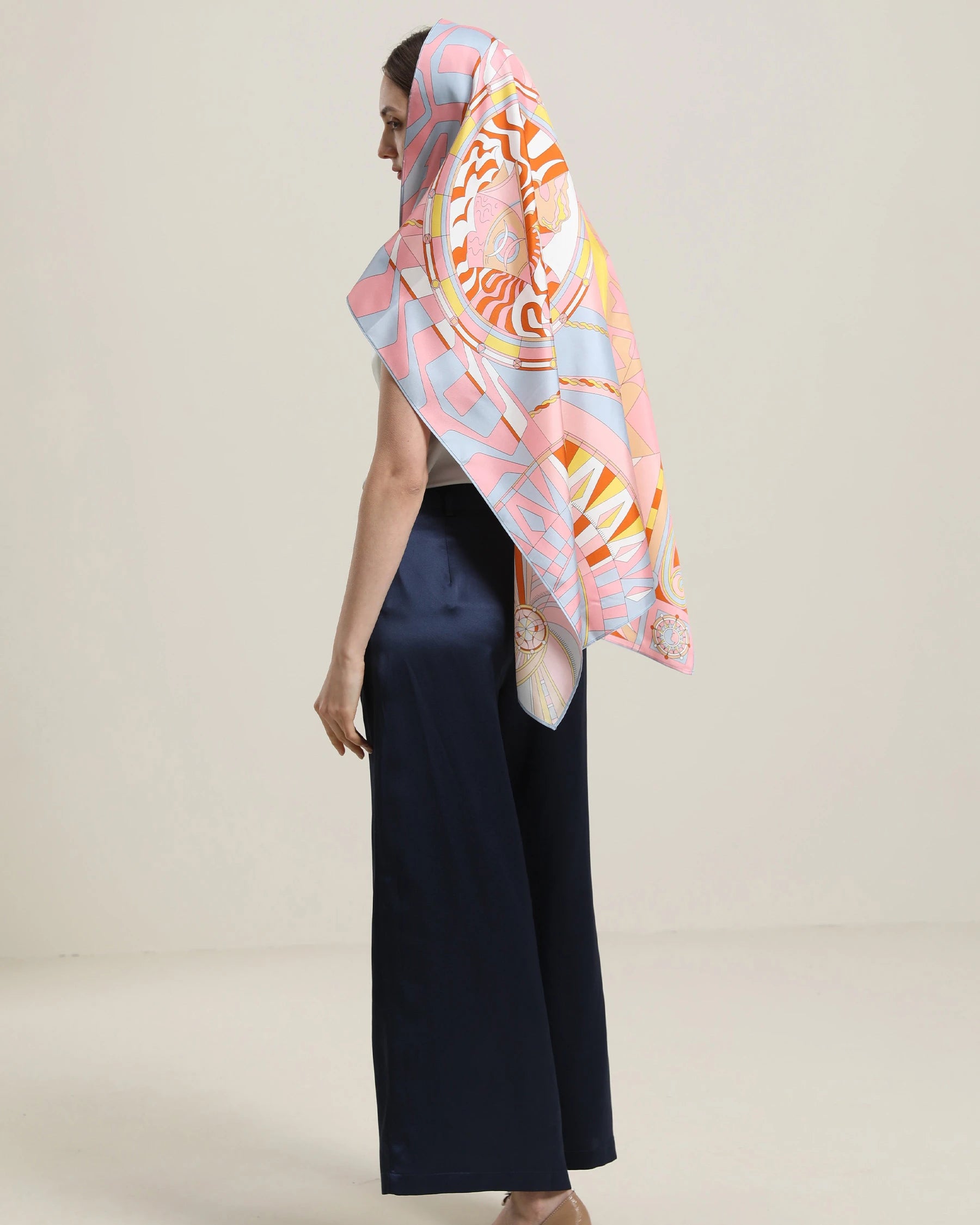 Luxury Pink Silk Scarf for Women - Soft Elegant Fashion Accessory - Perfect for Parties, Weddings & Everyday Wear