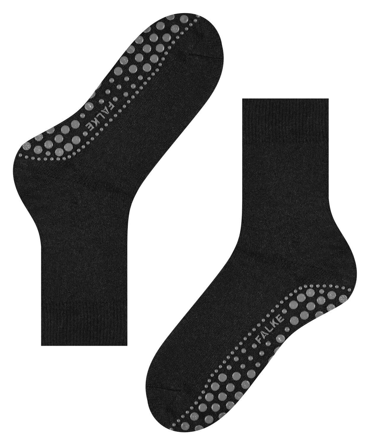FALKE Men's Non-Slip Slipper Socks with Grips on Sole - Comfortable Indoor/Outdoor House Shoes for Relaxing at Home, Yoga, or Travel - Size M (1 Pair)