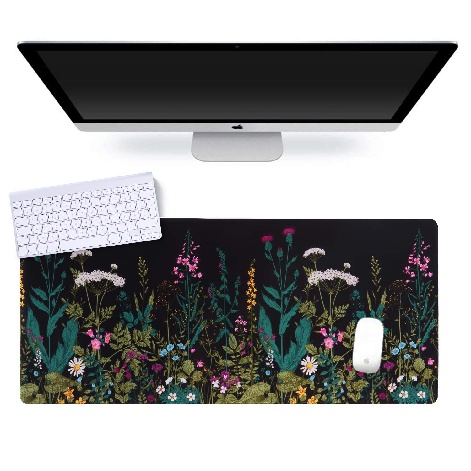 iCasso 3Pcs Gaming Mouse Pad Set with Wrist Rest for Office & Home Use