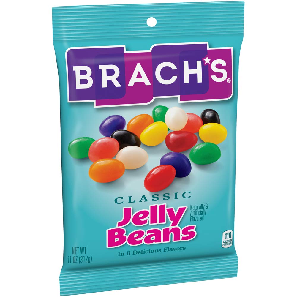 Brach's Classic Jelly Bean Candy - 11 oz Bag | Assorted Fruit Flavors | Easter Basket Fillers, Party Favors & Movie Night Snacks
