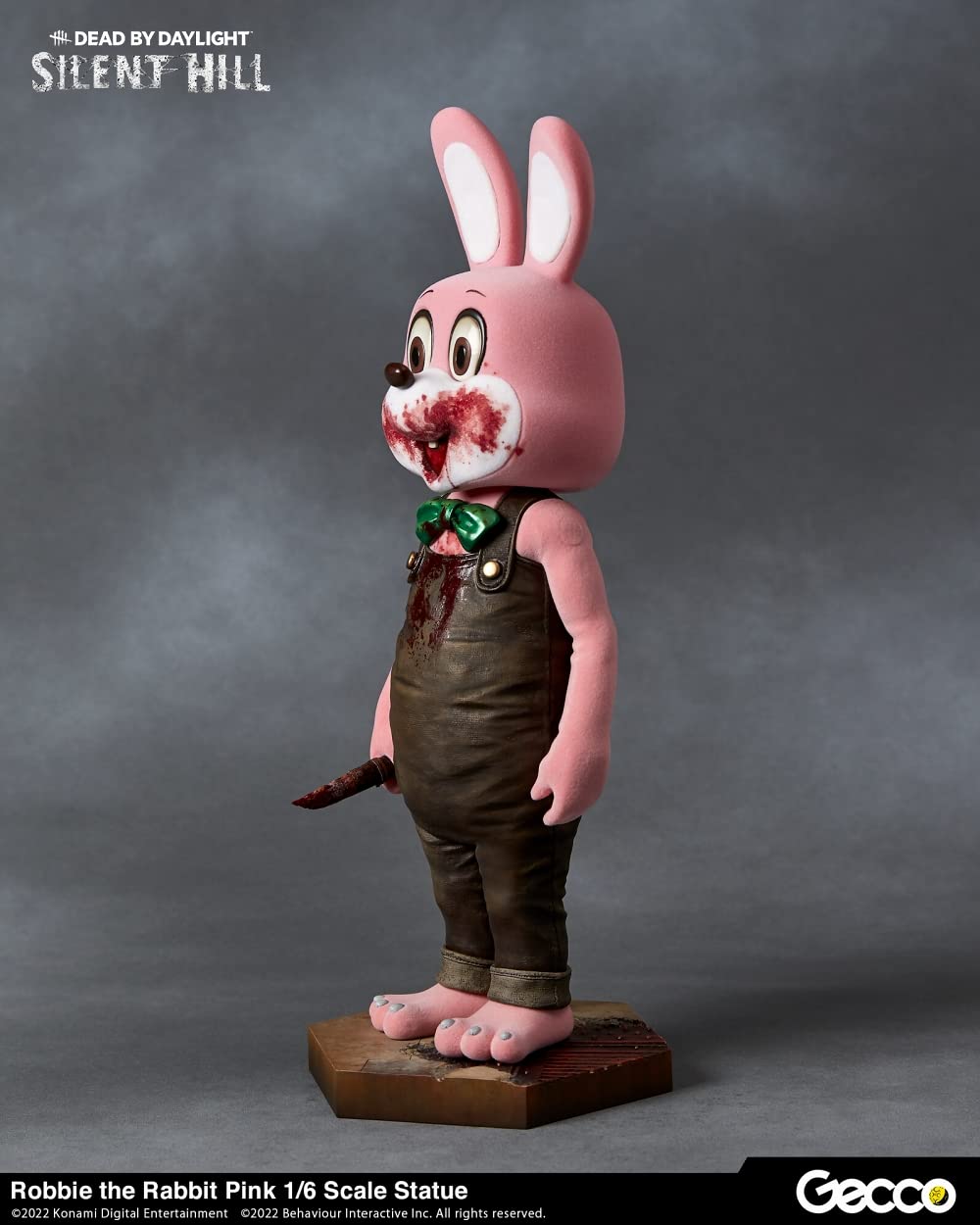 Gecco Silent Hill x Dead by Daylight Robbie Rabbit 1/6 Scale Collectible Statue - Pink Edition | Horror Game Merchandise for Display & Gaming Room Decor