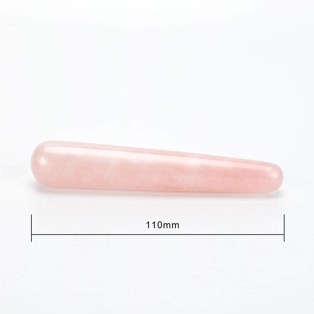 Rose Quartz Gua Sha Scraping Massage Tool - Handmade Natural Column Shaped Gua Sha Board for Skin Care & Muscle Relaxation - Perfect for Facial Treatment, Body Massage & Stress Relief at Home or Spa