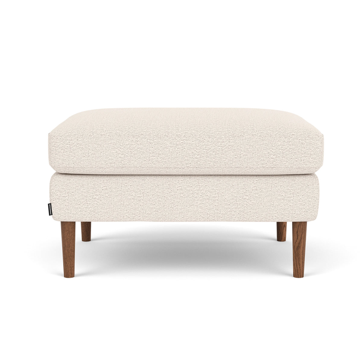 Astha Boucle Ottoman Stool - Round Tufted Pouf with Removable Cover, Modern Footrest for Living Room, Bedroom & Nursery - Soft and Stylish Home Decor Accent