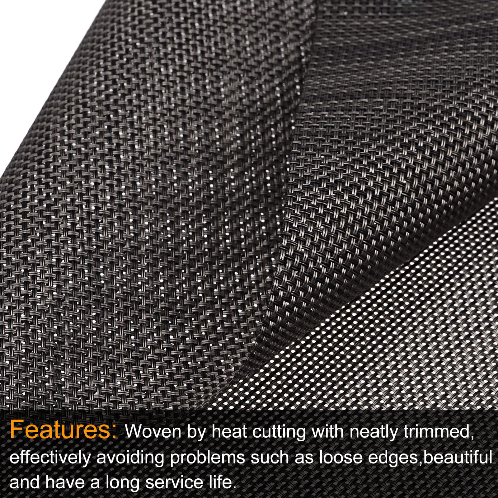uxcell 8-Pack Brown PVC Washable Woven Place Mats 450x300mm - Durable Table Mats for Dining Room, Kitchen, Restaurant & Home Decor