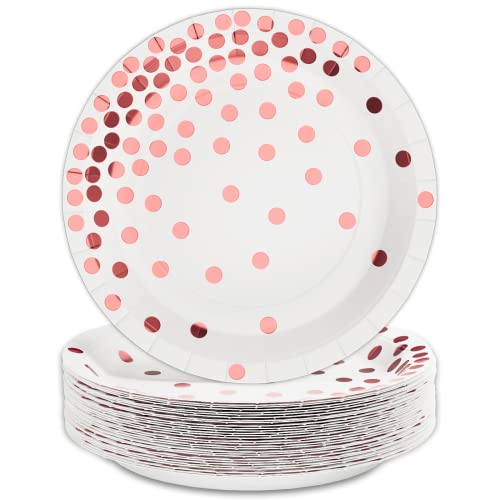Rose Gold Polka Dot