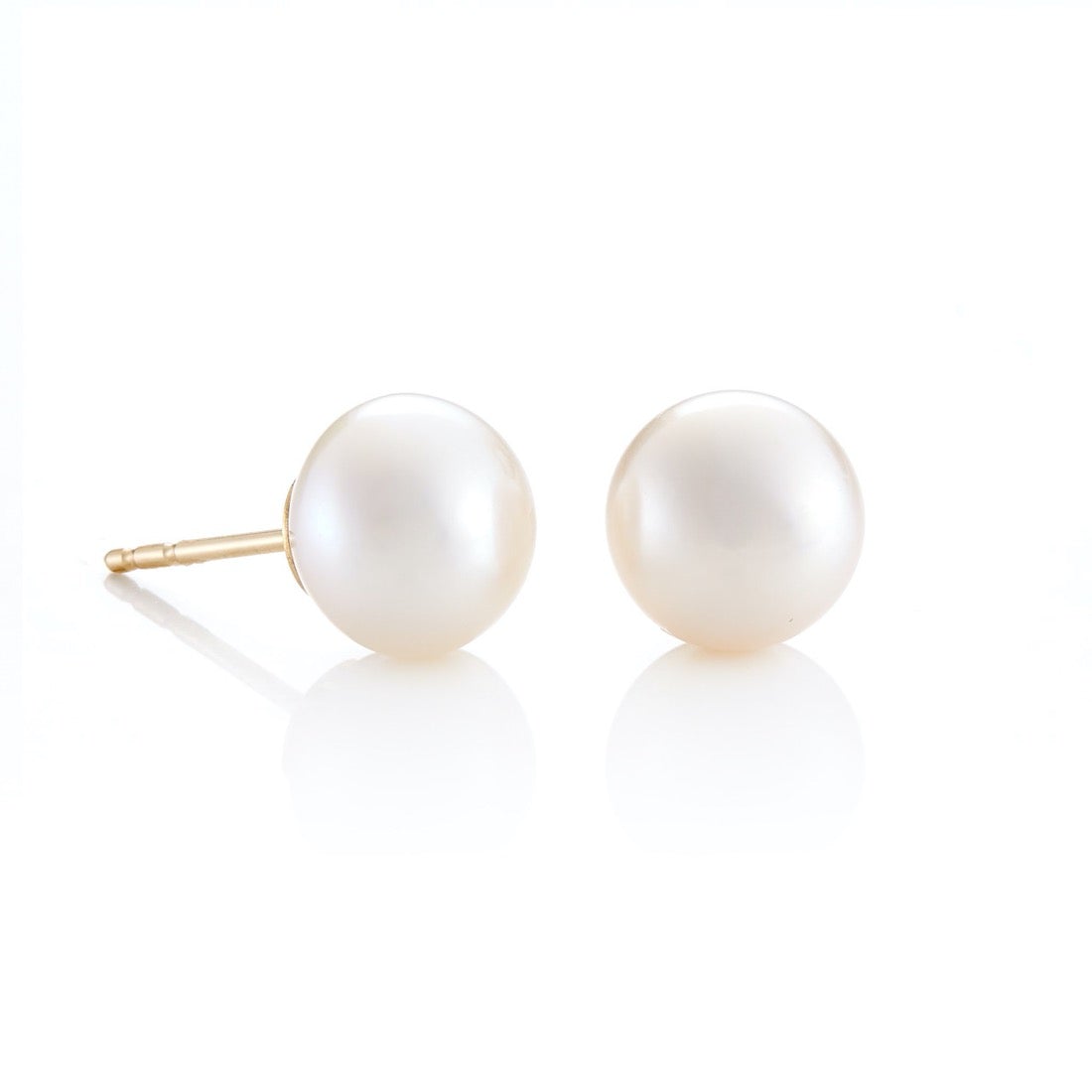 9mm Button Freshwater Pearl Earrings for Women - Elegant & Hypoallergenic Pearl Stud Earrings - Perfect for Weddings, Parties & Everyday Wear