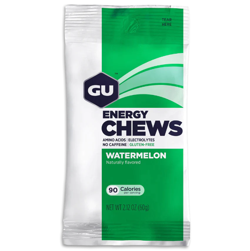 Gu Energy Chews - Natural Energy Gels for Runners, Cyclists & Athletes - Boost Endurance & Performance - Ideal for Marathon, Workout & Outdoor Activities
