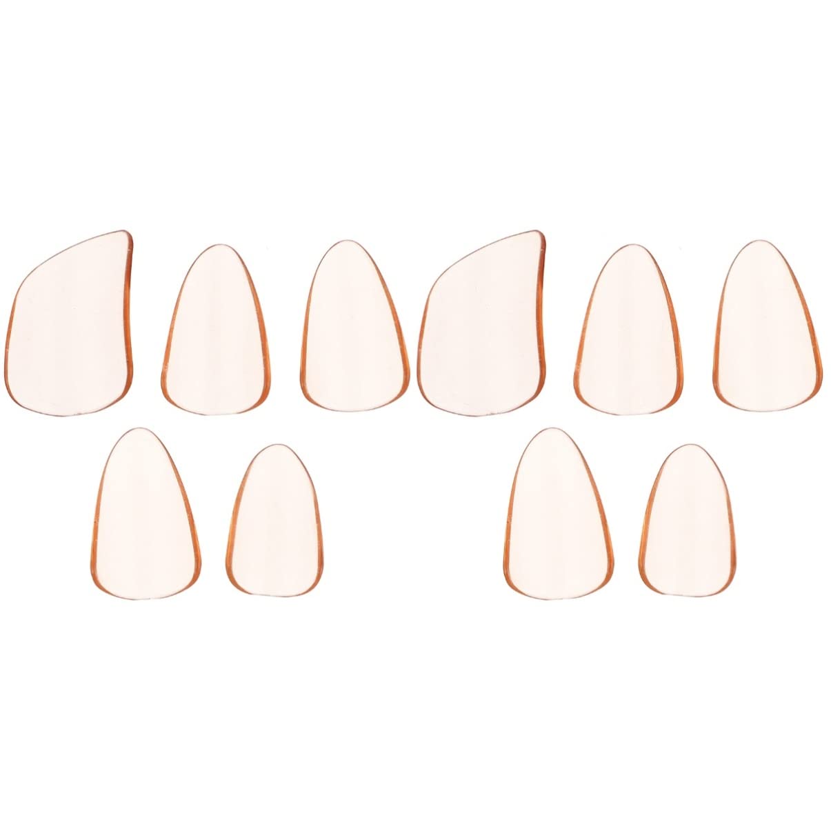 MILISTEN 10-Piece Guitar Picks Set - Professional Plectrums for Guitar, Pipa, and Guzheng - Durable Nylon Finger Picks for Traditional Chinese Instruments - Perfect for Performances, Practice, and Music Lovers