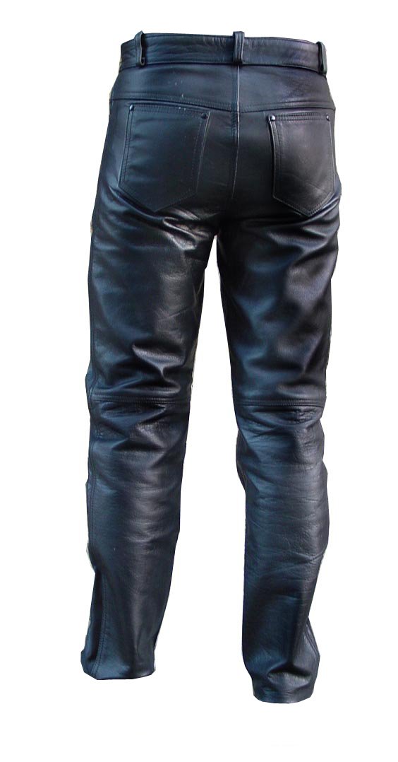 Premium Motorcycle Leather Pants - Thick 38 for Comfort & Protection | Ideal for Bikers & Riding Enthusiasts
