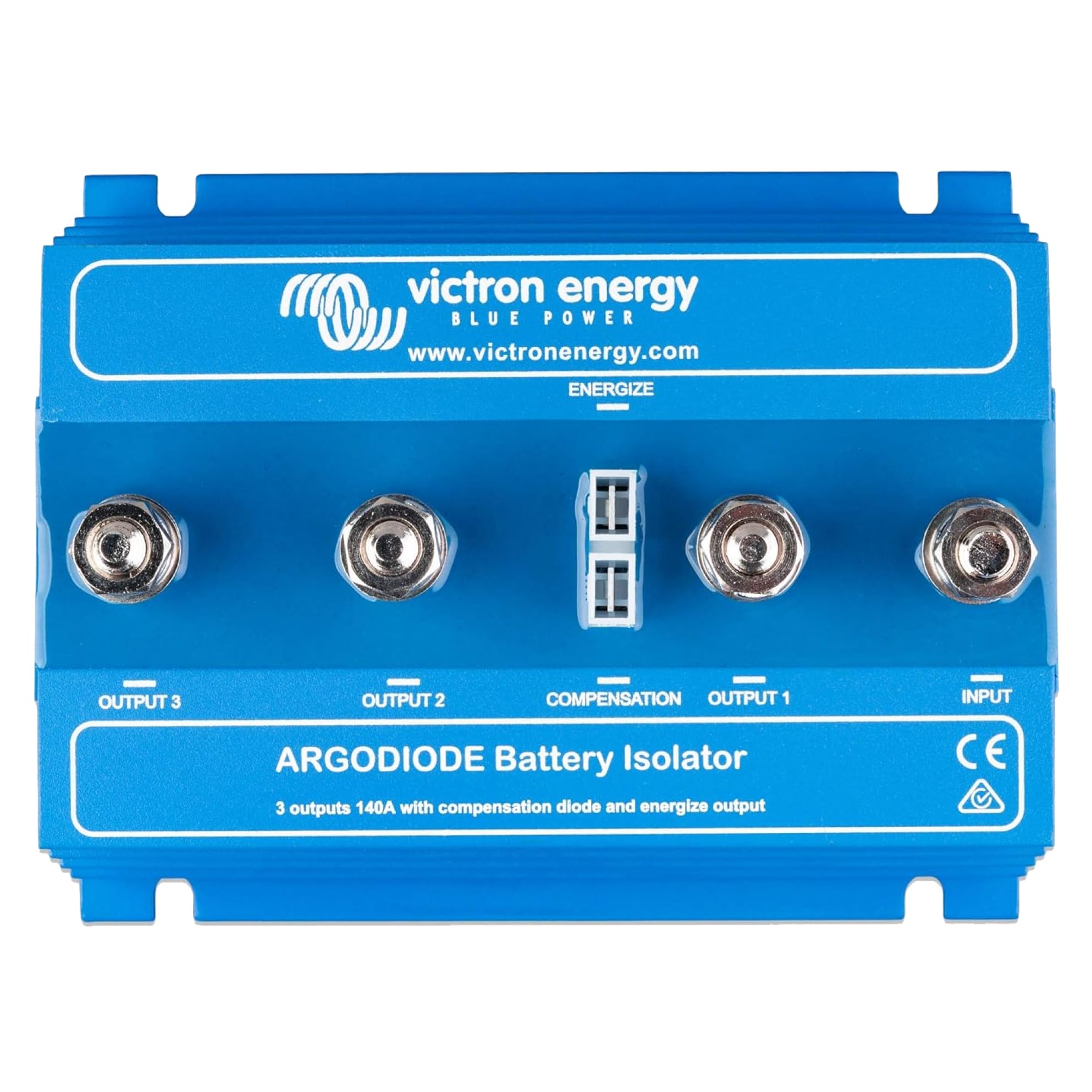 Victron Energy ArgoDiode Battery Isolator 140-3AC - 140Amp 3-Battery Marine/RV Isolator for Reliable Power Distribution | Perfect for Boats, RVs, and Off-Grid Solar Systems