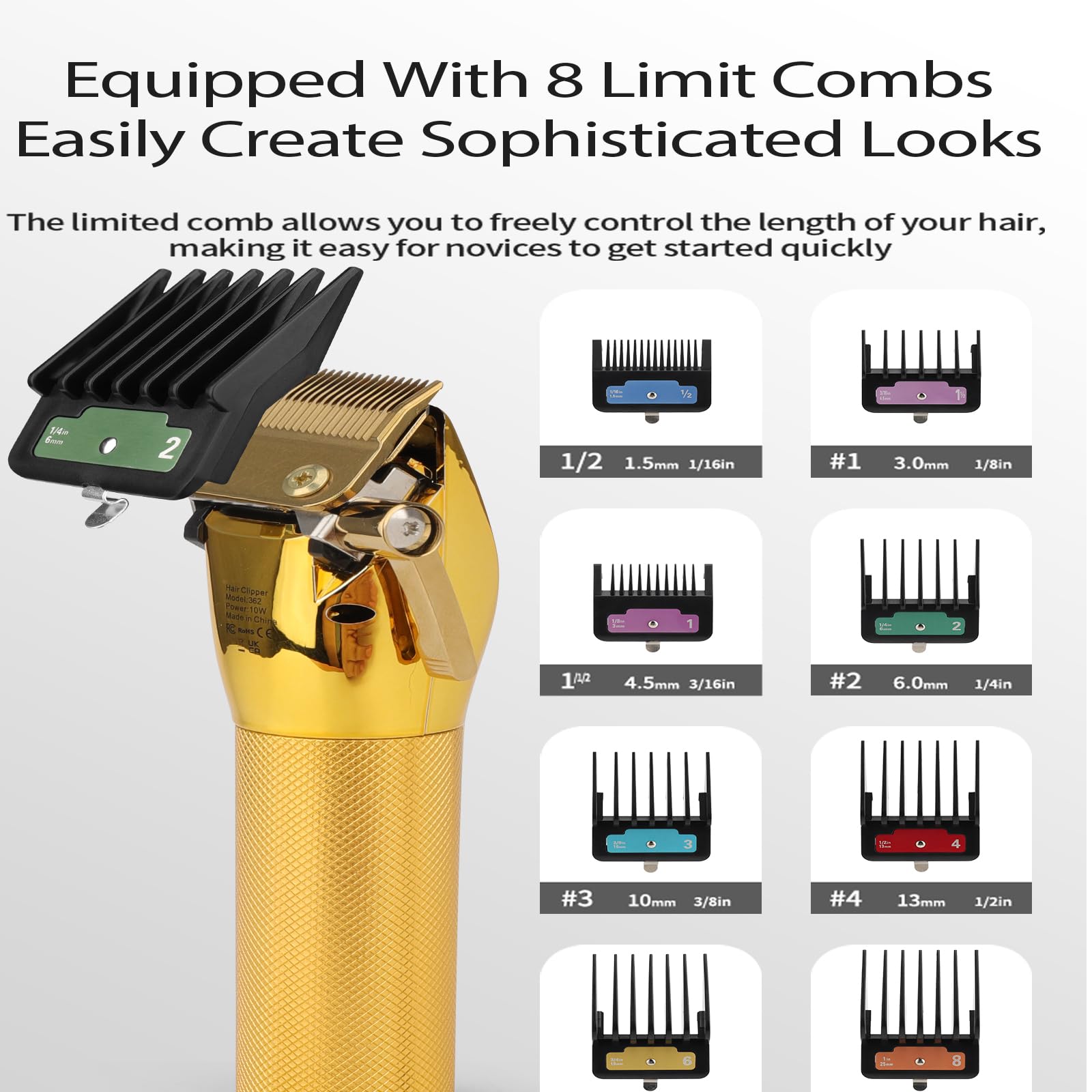 Professional Cordless Hair Clippers for Men - Rechargeable Beard Trimmer & Electric Razor with LCD Display | Barber-Grade Grooming Kit for Home & Travel Use | Perfect Gift for Men (Black)