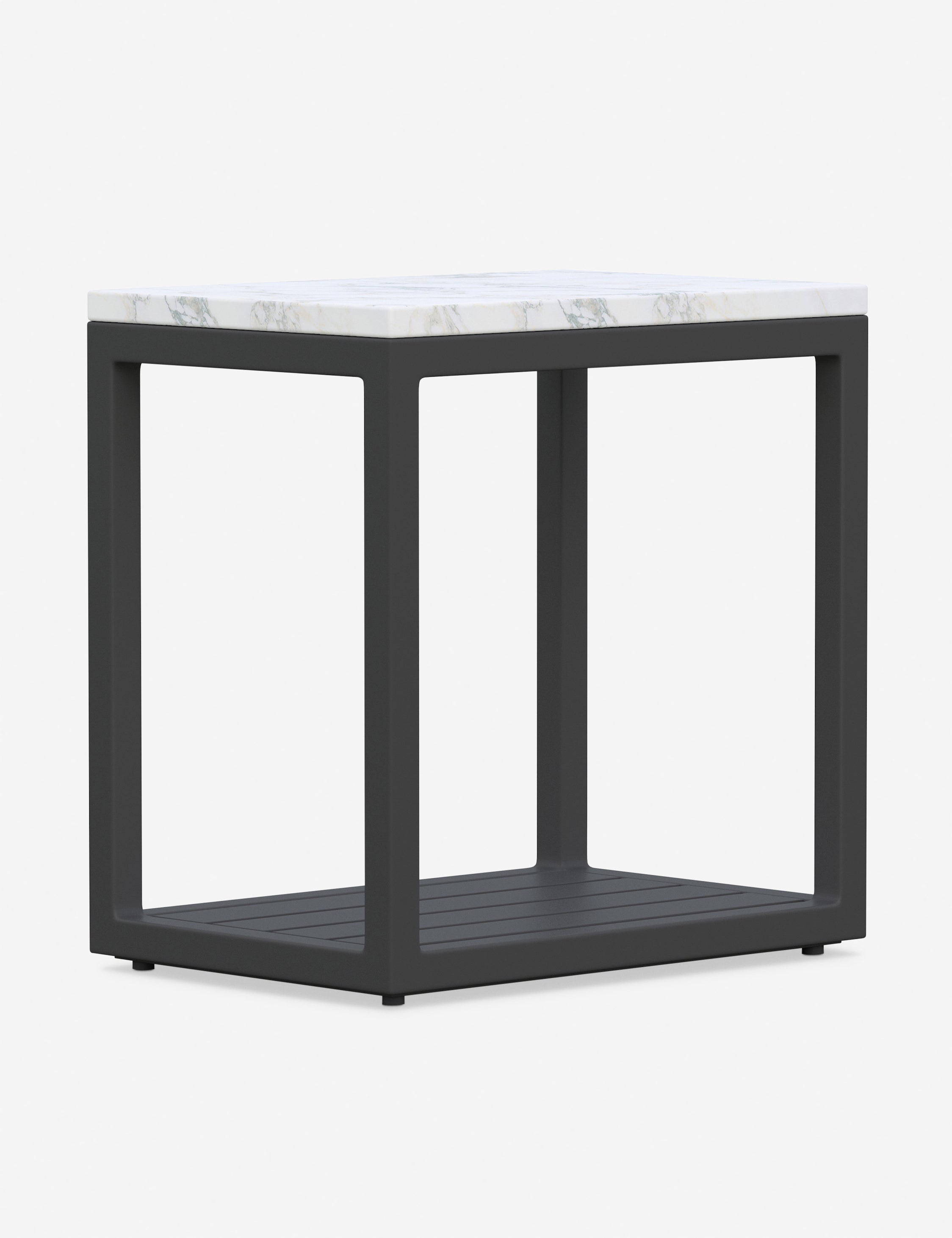 Modern Foley Indoor/Outdoor Side Table - Small Accent End Table for Living Room, Patio, or Bedroom - Perfect for Drinks, Books & Decor