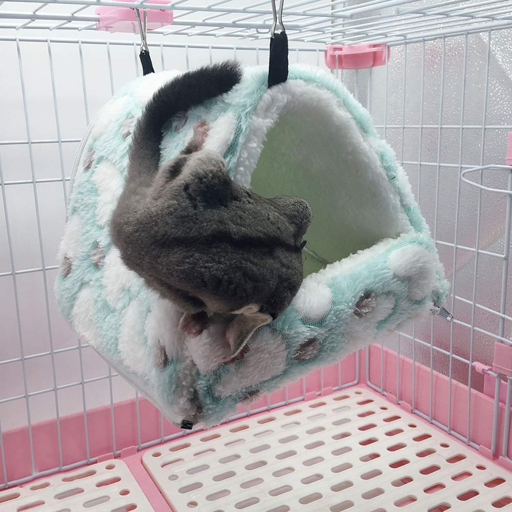 LeerKing Rat Hammock Bed - Premium Ferret & Rodent Cage Accessories - Cozy Hideout Toy Bed for Guinea Pigs, Chinchillas, Hedgehogs & Sugar Gliders - Perfect for Small Pet Cages, Play Areas & Travel Carriers