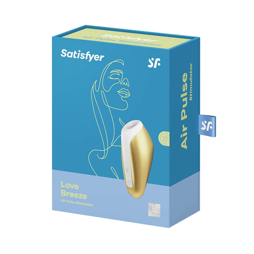 Satisfyer Love Breeze Air Pulse Clitoral Stimulator - Rechargeable Vibrator for Women | Adult Sex Toy for G-Spot & Clitoral Pleasure | Quiet & Waterproof Design | Perfect for Solo Play & Couples Intimacy (Yellow)