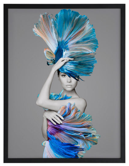 Delphine Framed Art Print - Elegant Wall Decor for Living Room, Bedroom & Office - Perfect Home & Gift Idea