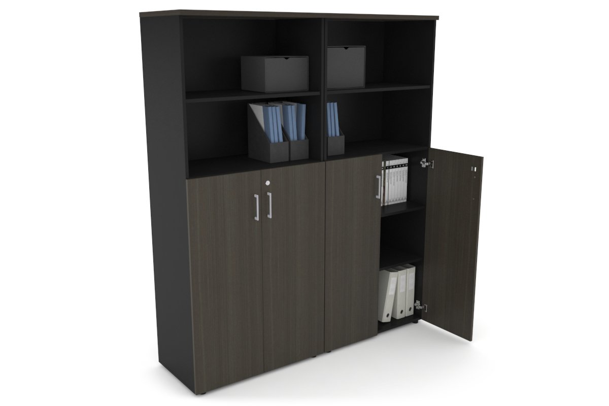 Large Storage Cabinet with Medium Doors - 1600W x 1870H x 450D - Heavy Duty Uniform Organizer for Home, Office, or Retail Storage - Perfect for Clothes, Documents, and Supplies