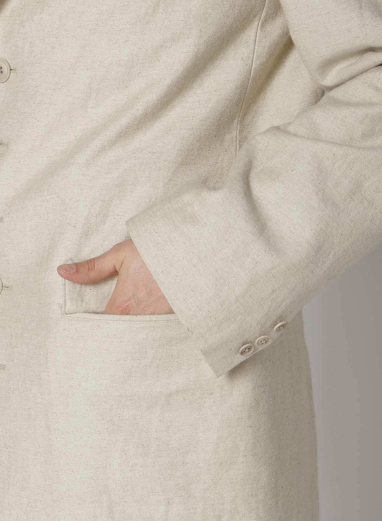 COTTON LINEN DOUBLE SATIN JACKET WITH 5 BUTTONS - Stylish Women's Blazer for Office, Business & Casual Wear