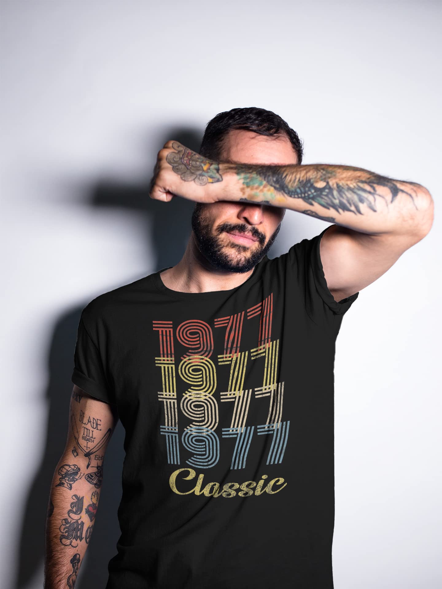1977 Vintage Retro 48th Birthday T-Shirt for Men - Classic 48 Year Old Birthday Gift Idea - Perfect for 48th Birthday Parties & Milestone Celebrations