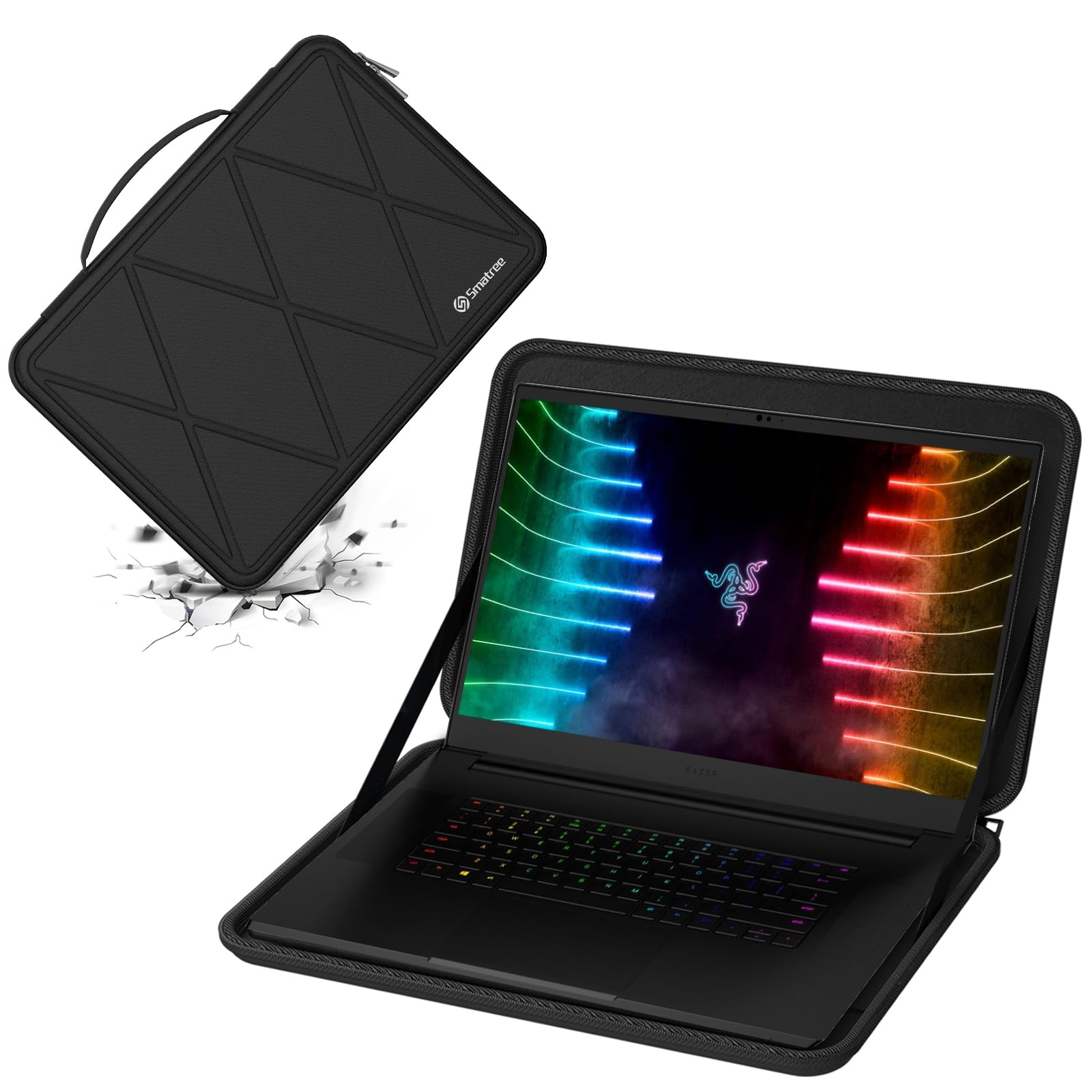 Smatree Hard EVA Protective Laptop Sleeve Case for 17.3 inch Razer Blade 17 - Shockproof Water-Resistant Notebook Bag (X8316) - Perfect for Travel, Office & School Use
